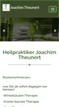 Mobile Screenshot of heilpraktiker-theunert.de