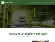 Tablet Screenshot of heilpraktiker-theunert.de